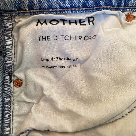 Mother Superior The Ditcher Crop Denim Jeans Leap At The Chance sz 27 - Picture 8 of 13